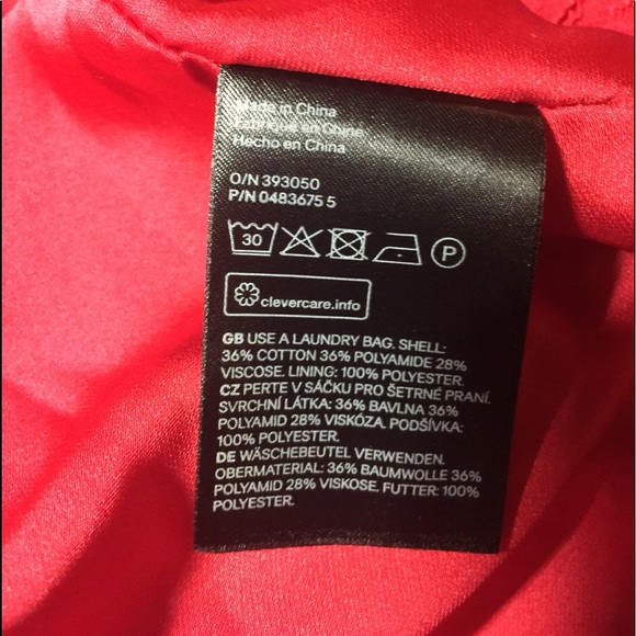 NWOT💕H & M Holiday Red Lace Midi Fit Flare Dress - Picture 12 of 12